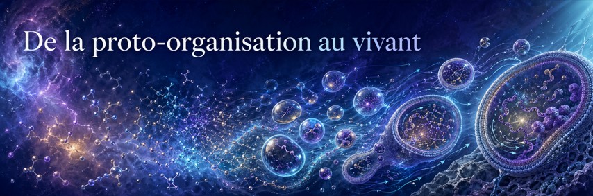 Transition entre réseaux chimiques prébiotiques, systèmes compartimentés, flux et premiers régimes de maintien de soi.
